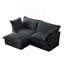 Canapé modulaire 2 places avec housse et repose-pieds convertible-1477600008