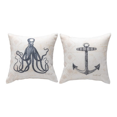 Coussin Nautical Wonder 12 po x 12 po
