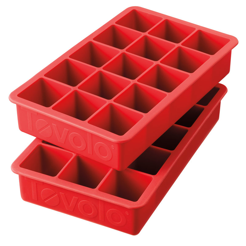Perfect Cube Ice Trays, Red