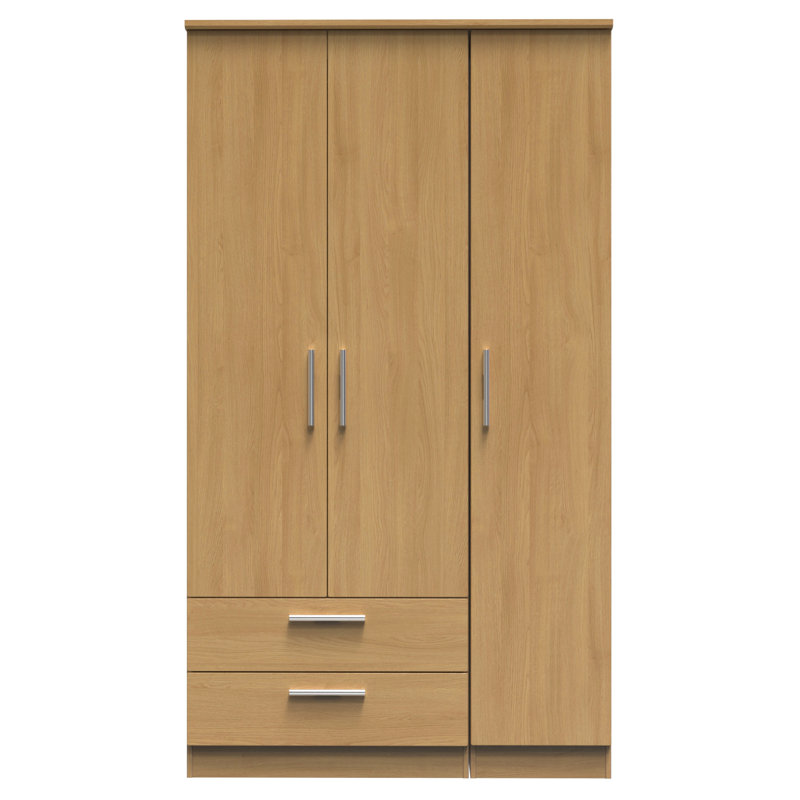 Borgeson Manufactured Wood Wardrobe, Modern Oak