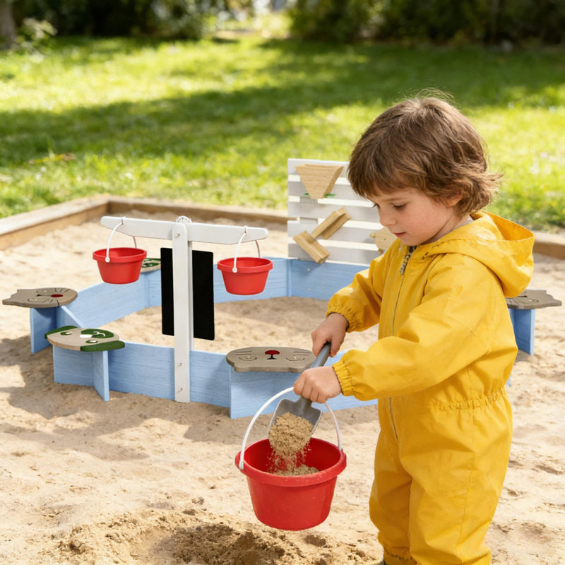 Bac à sable pour tout-petit, bac à sable en bois pour enfant