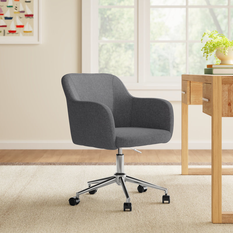 Imbali Task Chair, Gray, Linen