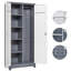 Armoire de rangement en métal, armoire à outils de nettoyage avec porte verrouillable, grande armoire de rangement, armoire d'entrée-108813420