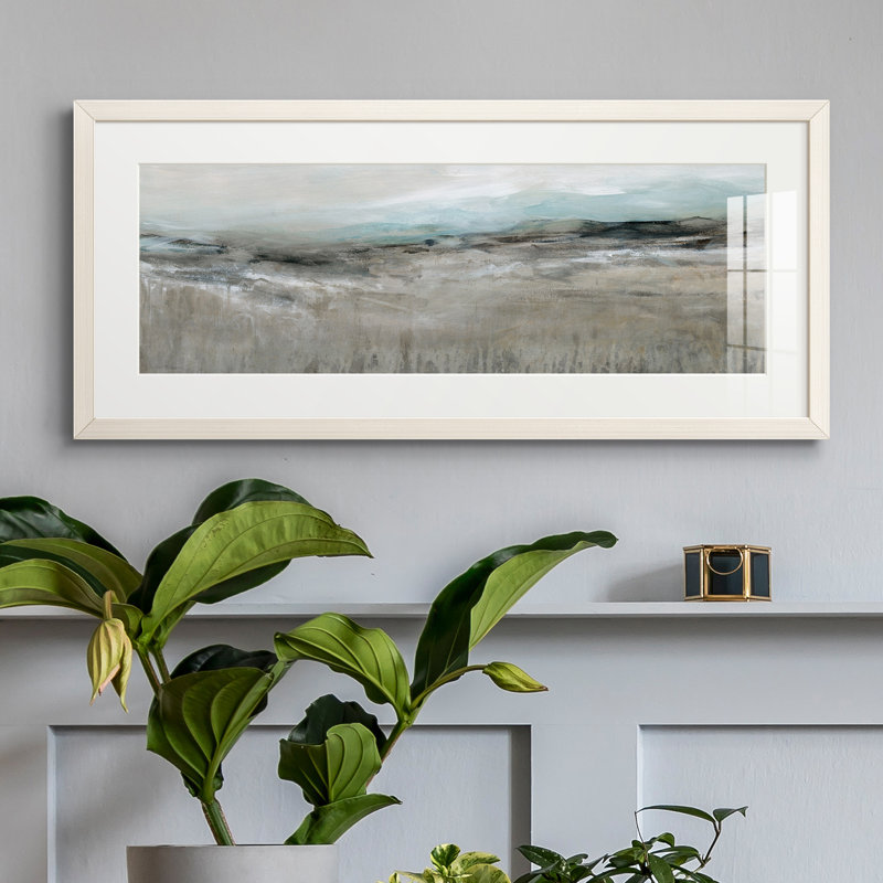 Peinture sur papier encadrée