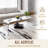 Coffee Table, 39"Acrylic  Long Rectangle Tea Table , Clear