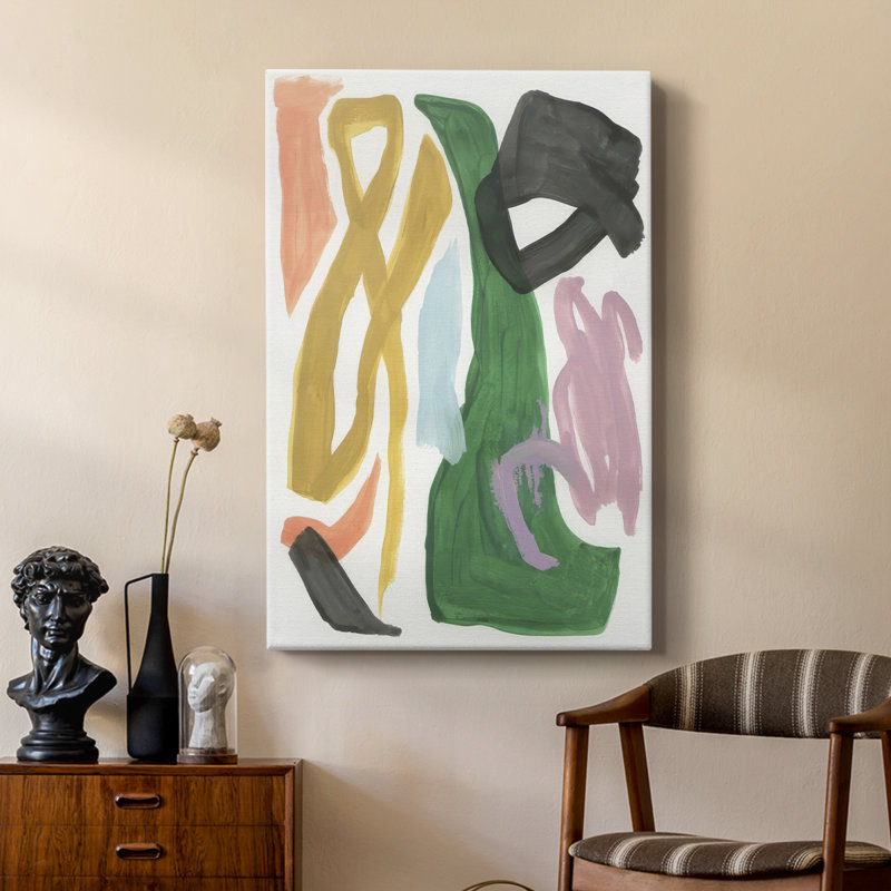 Serpentine colorée I - galerie Cavas sur mesure, H 18 po x l 12 po