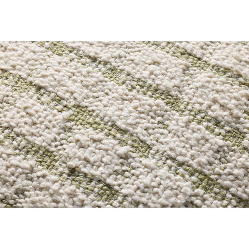 Magnolia Home by Joanna Gaines x Loloi Erin Accent Pillow, Polyester, Ivory/Green, Square 22"