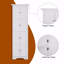 Armoire de rangement haute avec portes et 4 tablettes-1504115670