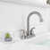 Centerset 2-handle Bathroom Faucet with Drain Assembly