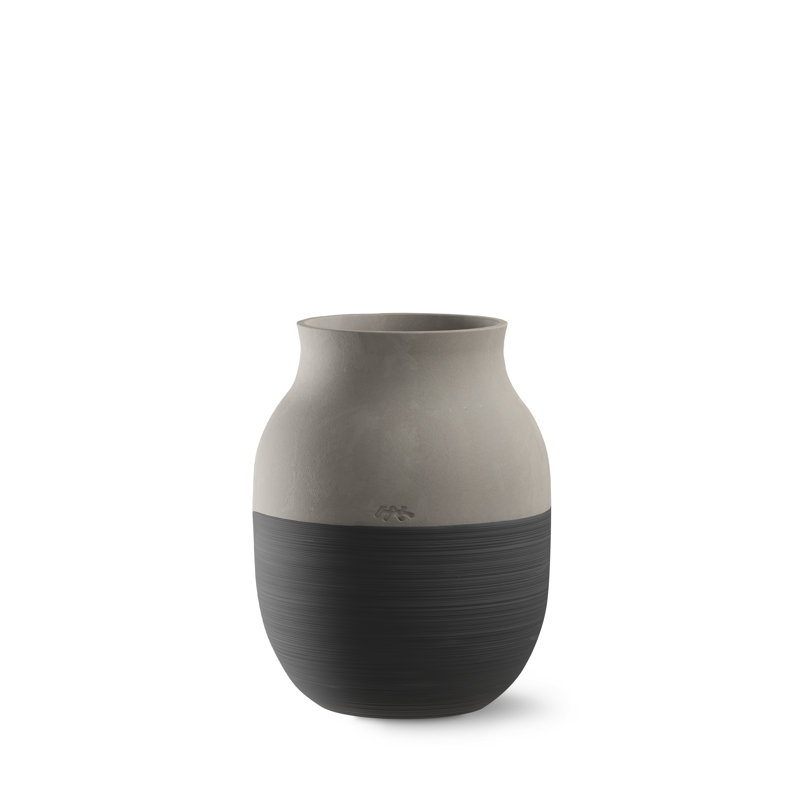 Omaggio Ceramic / Porcelain Table Vase, 7.9" H x 6.3" W x 6.3" D
