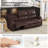  Modern and Upholstered Vegan Leather Power Reclining Sofa with USB Charge Port-1430823098