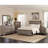 Washed Taupe Queen Panel Bed
