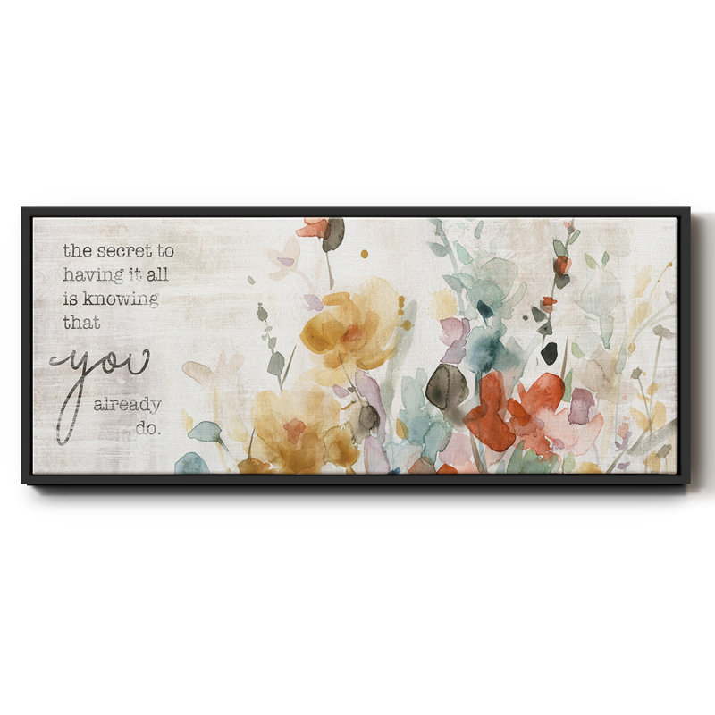 Verset pleine floraison - Toile encadrée, H 24 po x l 60 po