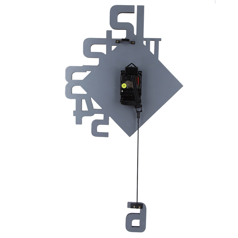 Wall Pendulum Clock, Smooth Decorative Non Toxic MDF Mounted Clock  for Living Room