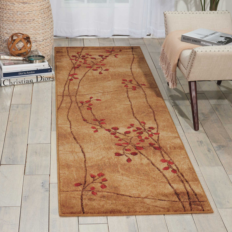 Hartlepool Floral Area Rug, Runner 69 x 305cm
