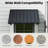 Powder-coated Metal Frame Standing Seam Fixed Window Awning All Weather Protection Door Canopy for Entrance, Windows, Porches, Balconies-126954200-126954196