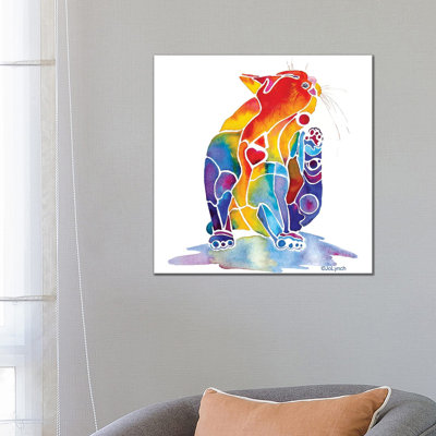 Cat Love Cat by Jo Lynch - Wrapped Canvas Gallery-Wrapped Canvas Giclée