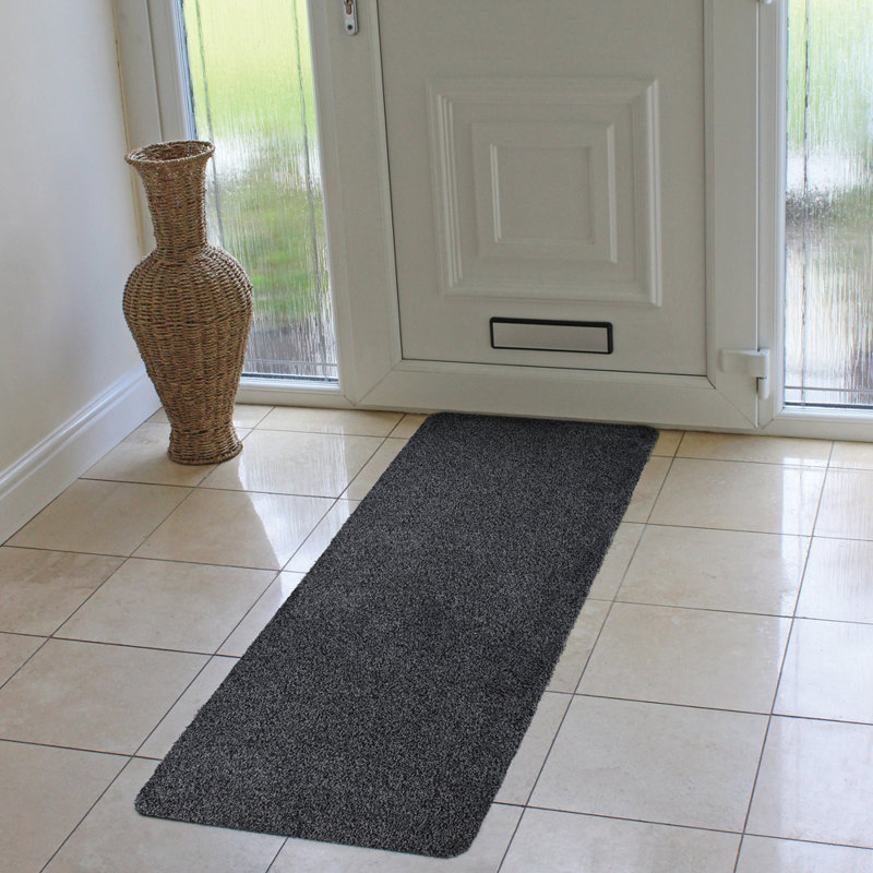 Tanami Non-Slip Indoor Doormat, Charcoal / Grey, 0.5cm H x 150cm L x 50cm W