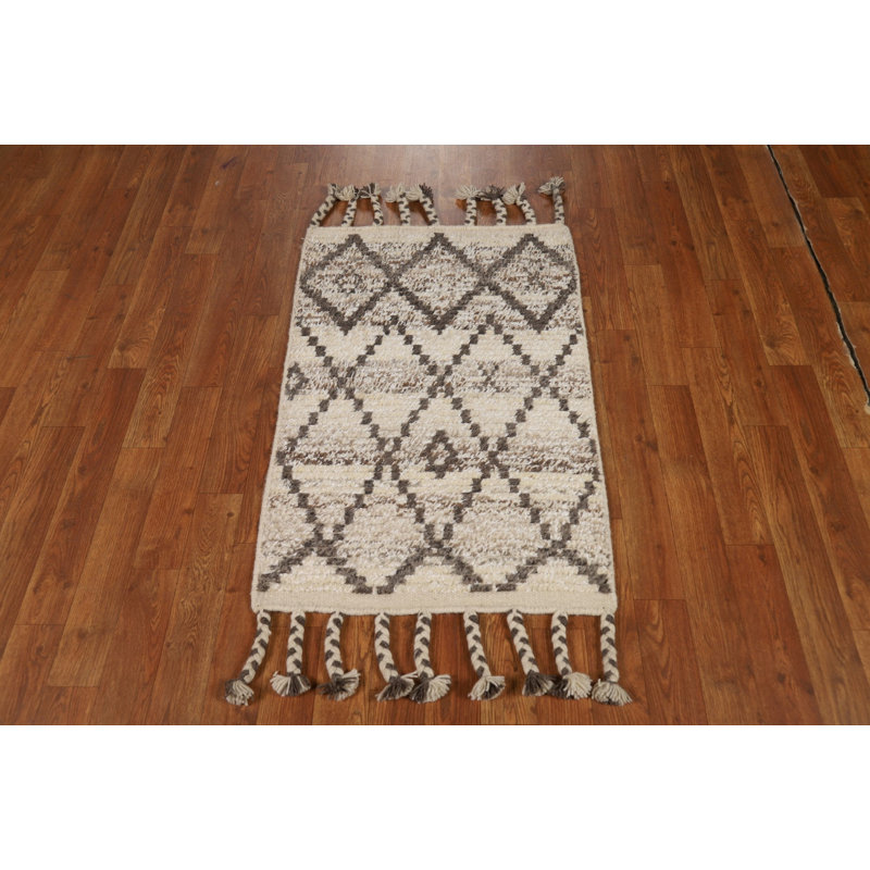 Tapis décoratif géométrique oriental marocain 2x3