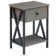 Kempst 22" Tall Nightstand, End Side Tables with Storage Drawer and Open Wood Shelf for Bedroom