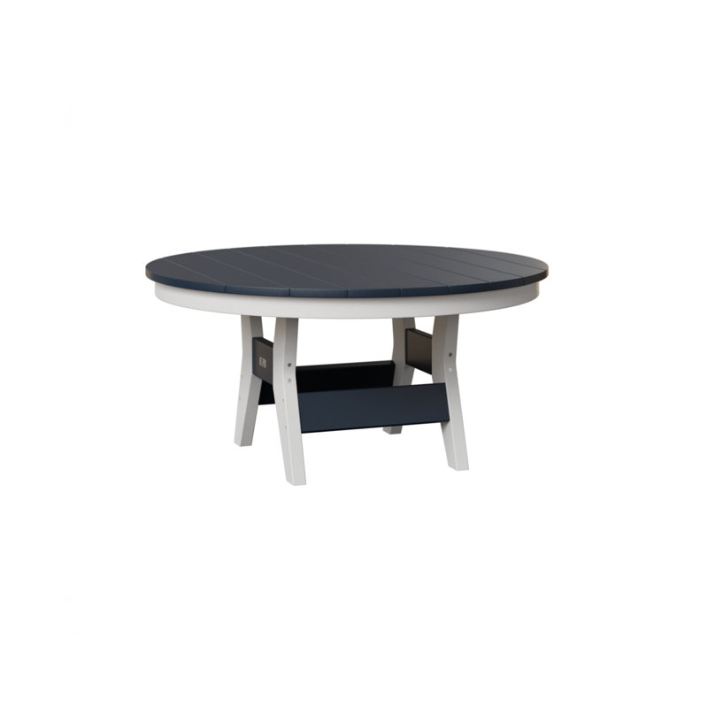 Harbor Outdoor Table, 17.25" H x 38" W x 38" D, Navy Blue