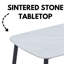 Wenona Stone Top Metal Base Dining Table