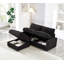 Ensemble de canapé modulaire en forme de L 72 pouces pour salon, canapé 2 places confortable avec repose-pieds mobile et 3 rangements, tissu en polyester, noir-134001862-134001864-134001866