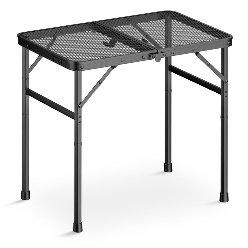 Table de camping pliante, table de pique-nique pour l'extérieur avec support réglable