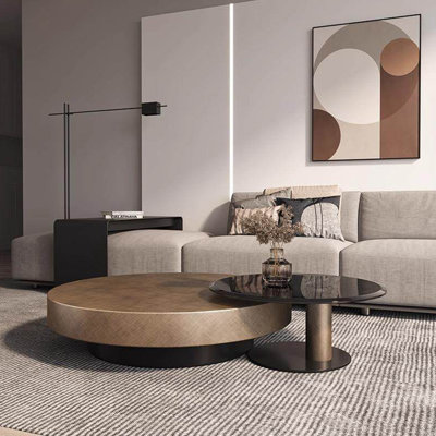 Ensemble de tables basses de luxe italien minimaliste