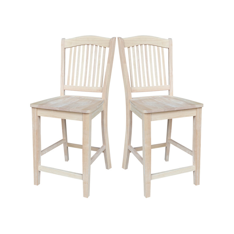 Chanyia Solid Wood Counter Stool