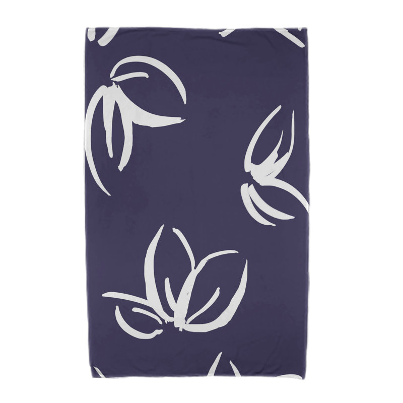 Serviette de plage Charlotta, Bleu marine