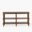 Isabel Spindle Solid Wood Wide Bookcase