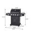 Grille de barbecue d'extérieur 54,33 po au gaz