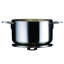 Attiva Deep Pot with Lid 9.45" - 6 Pieces - Stainless Steel
