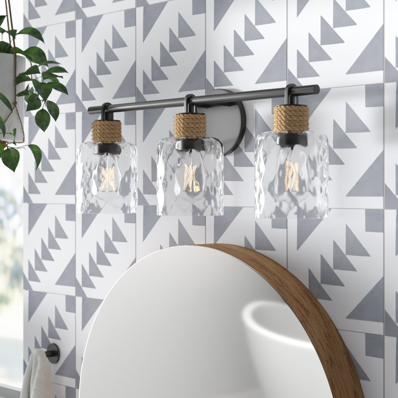 Alyce 3-Light Dimmable Vanity Light, Black, 3 Lights