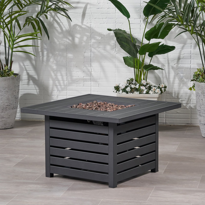 Fernon Square Fire Pit, Matte Black