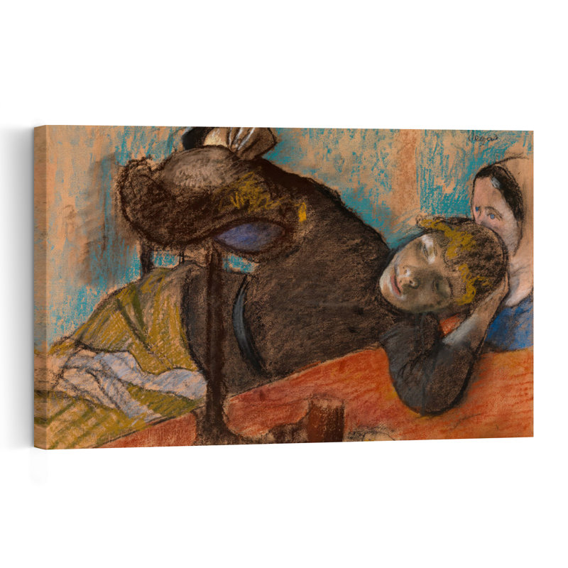 " The Milliner, C.1882 Impressionist Abstract Contemporary Wall Art Print " by Edgar Degas, H 40 po x l 60 po