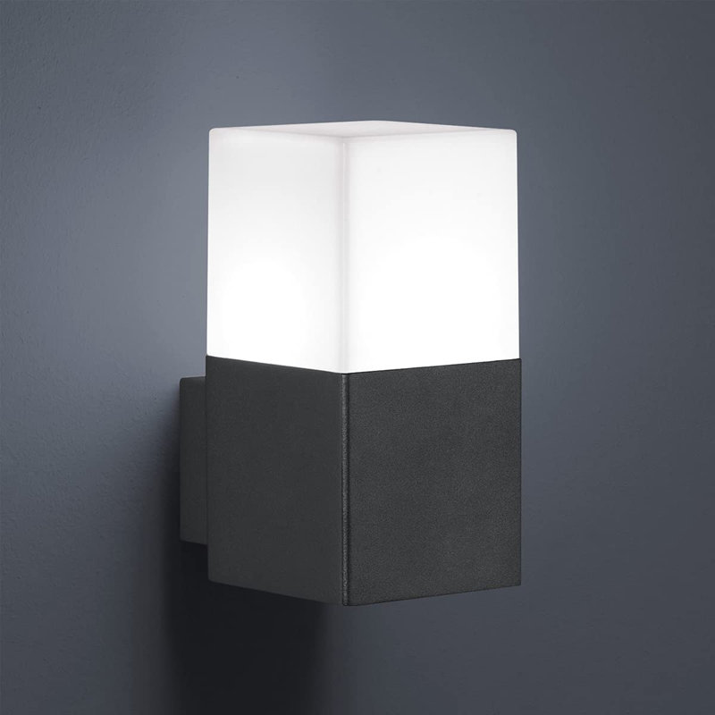 Dark Grey 16cm H Outdoor Bulkhead Light