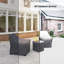 Modern Adirondack 3 Piece Seating Group Patio Covers