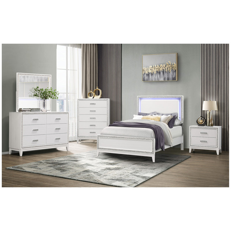 Table de chevet blanche