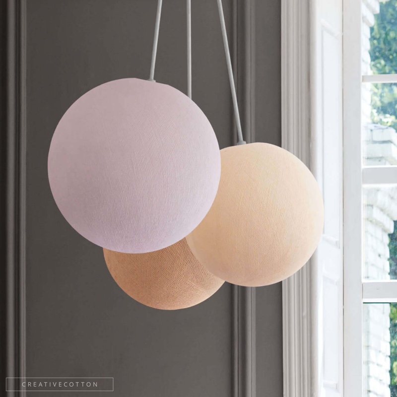 Creativecotton 3-Light Globe Pendant, Ambiance