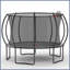 Citrouille trampoline 12 pi - noir rouge