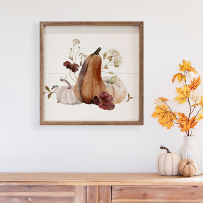 Autumn Gourds White