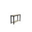 Moderne gris / noir deux tons finition console 1pc table sous la table de rangement de salon canapé en bois d'hévéa noyer
