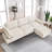 Oversized modern comfy comfy sofa with Ottoman-867979012