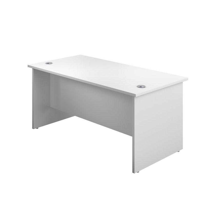 Buariki Desk Shell, White, 73cm H x 120cm W x 60cm D