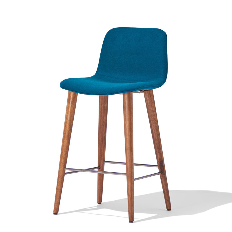 Tabouret de comptoir Kattrina, siège d'une hauteur de 26 po, Bleu