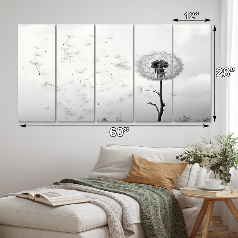 Minimalims Dandelion Natures Fragility I Cities & Countries Wall Decor on Metal