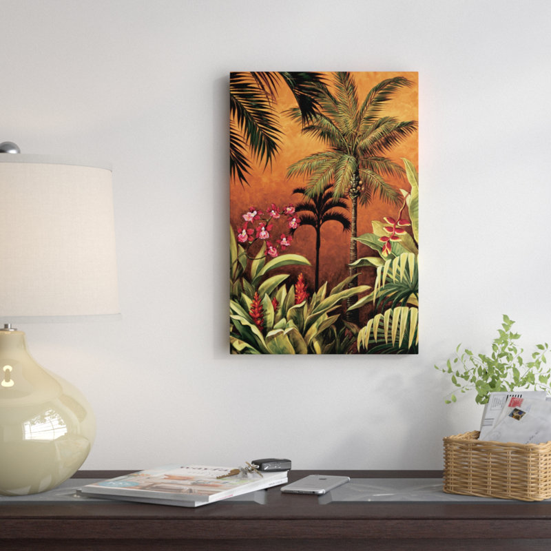 « ubud i », reproduction d’art sur toile, H 26 po x l 18 po x P 1,5 po, Bois