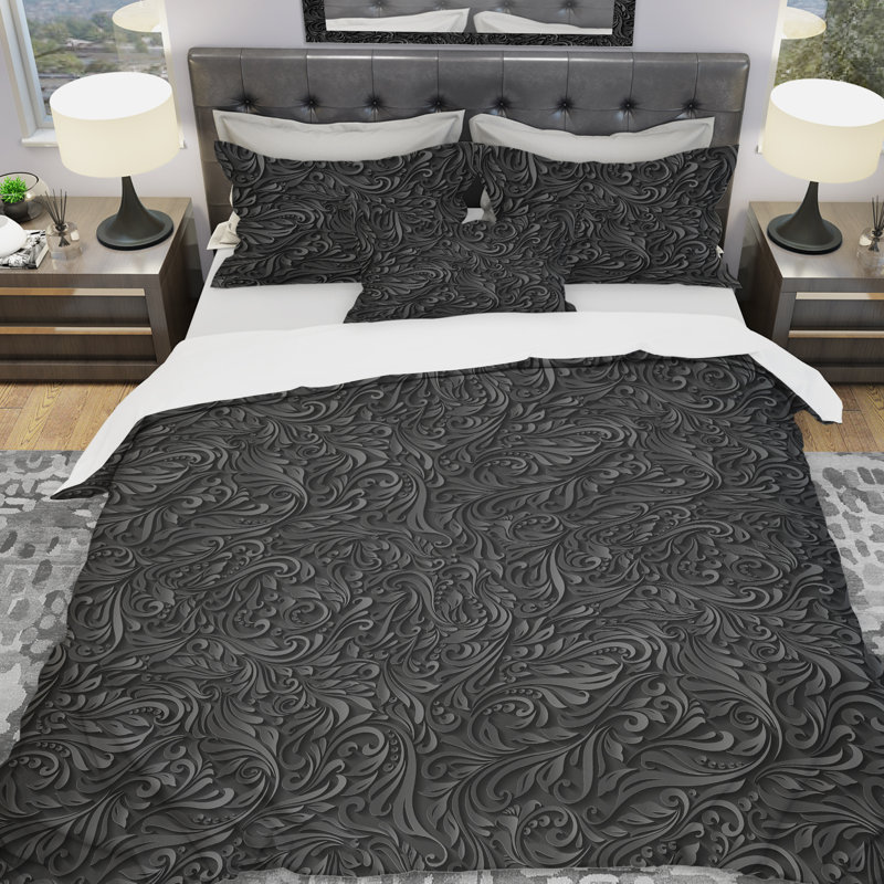 Ensemble de housse de couette designart, Housse de couette très grand + 2 taies décoratives